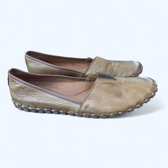 Spring Step Kathaleta Brown Slip On Leather Comfort Flats Arch Support size 41 - Picture 2 of 10